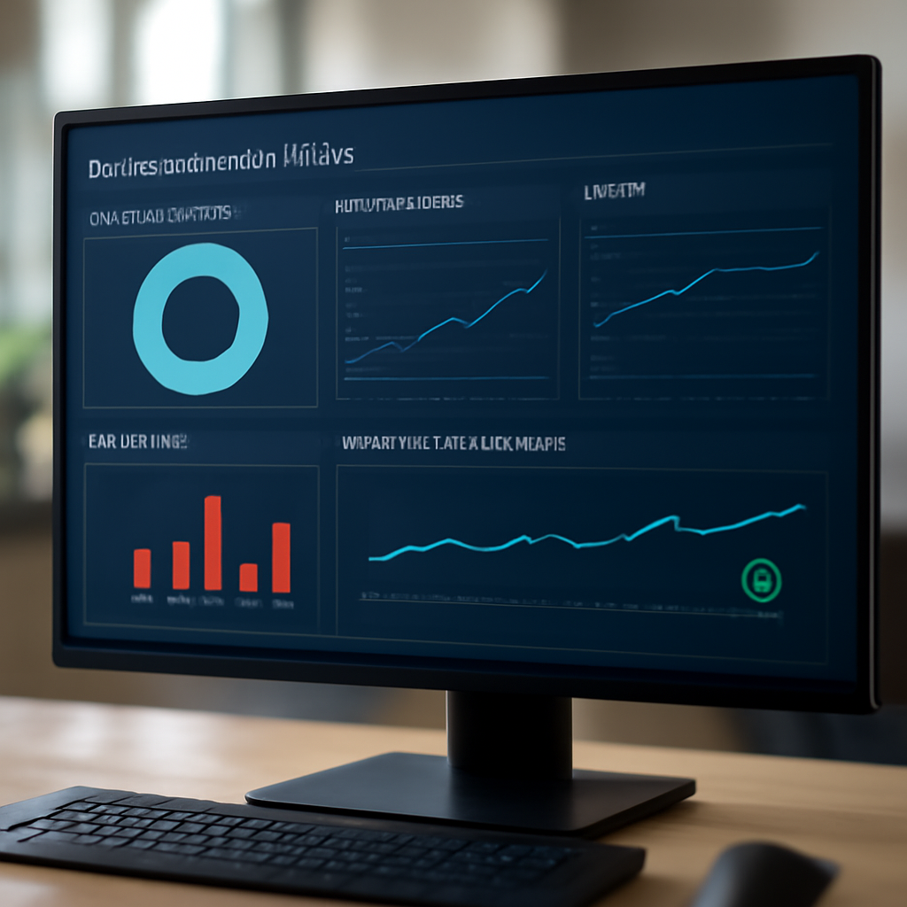 a photorealistic cybersecurity dashboard displaying cloud permissions, model versions, cost alerts, and real-time AI ser