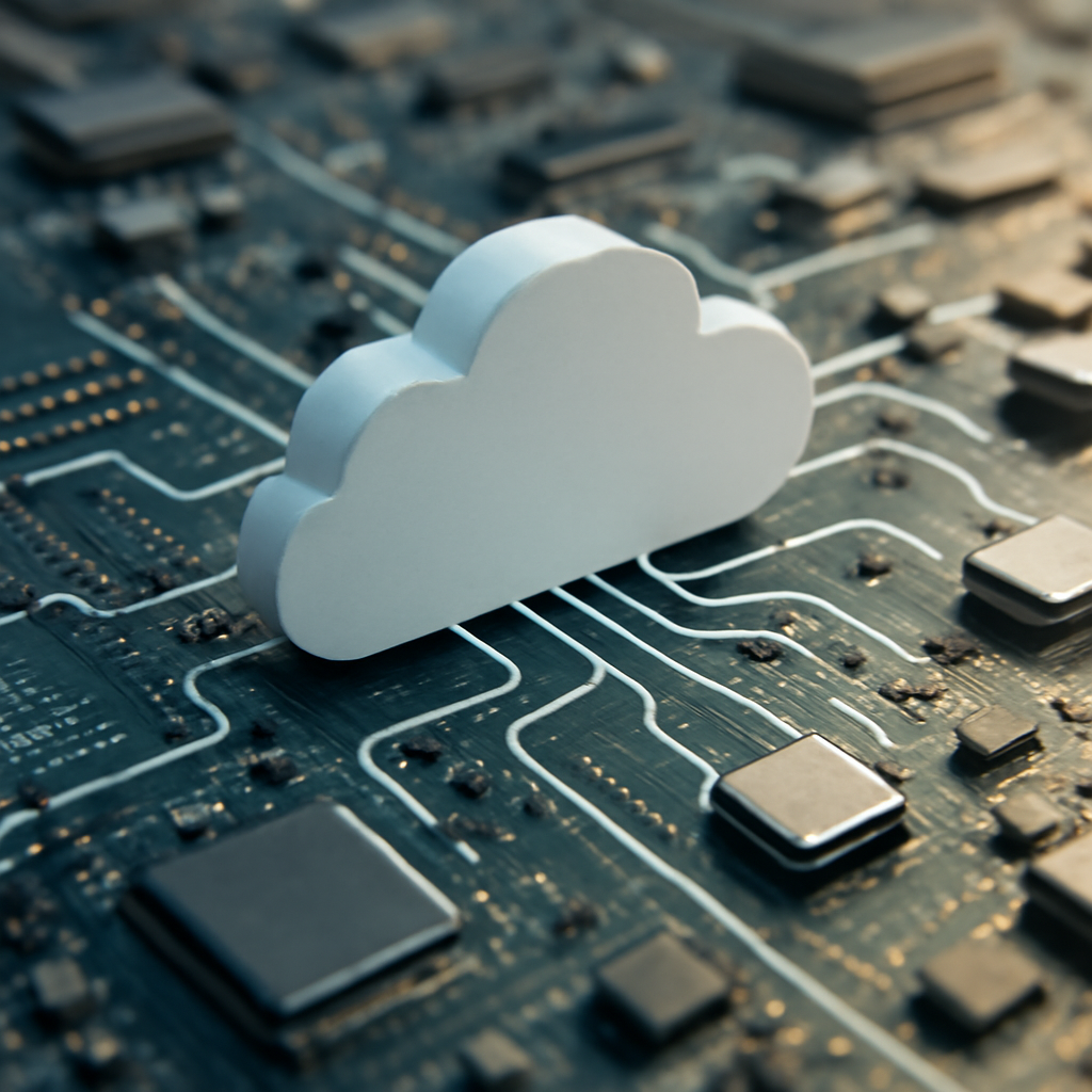AI cloud infrastructure concept illustration 3
