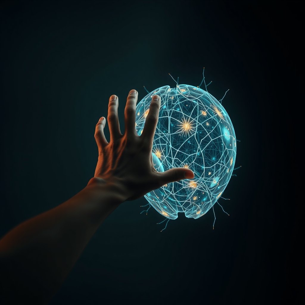 Illustration of a human rejecting a robot hand, representing AI public trust issues and consumer backlash.