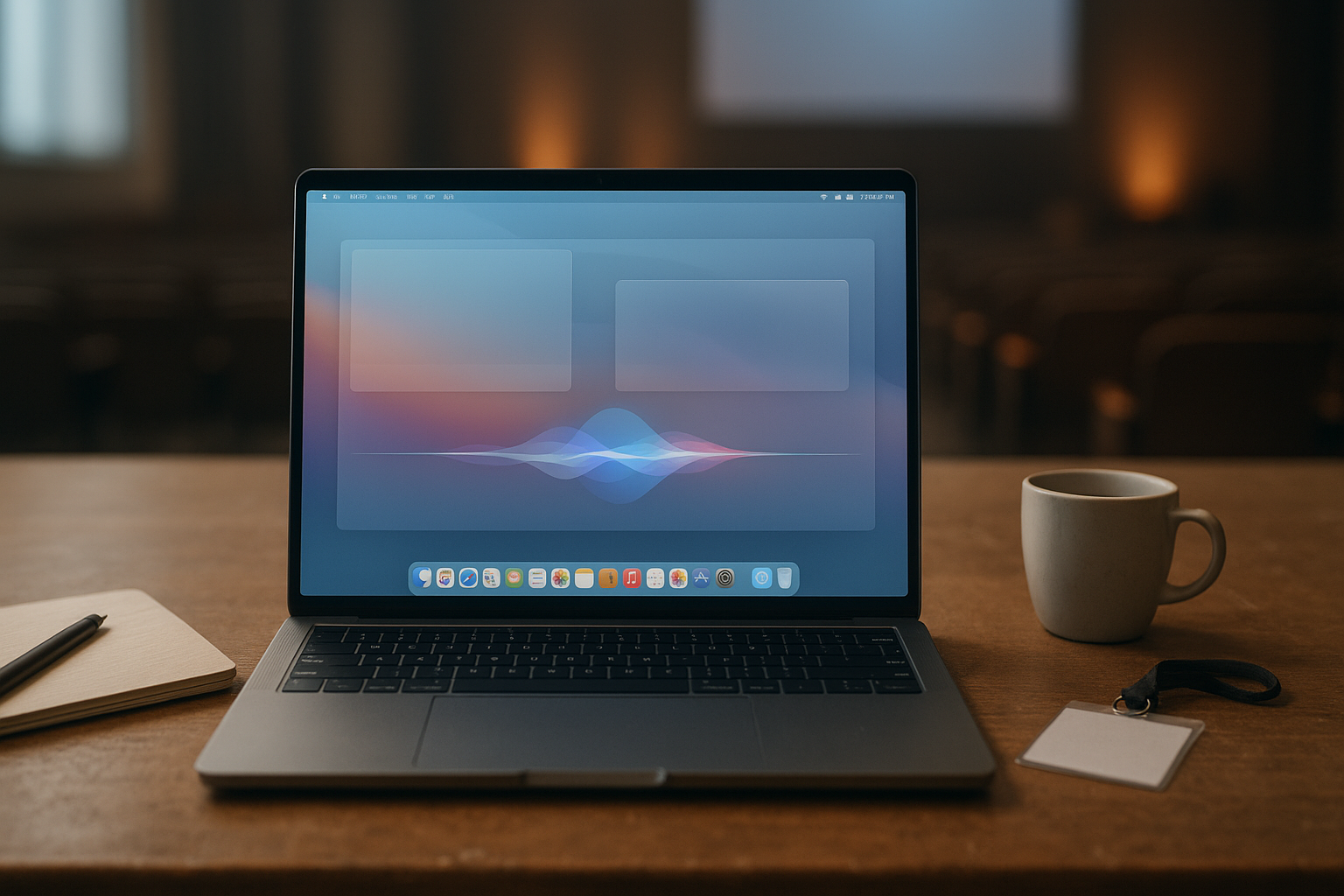 Apple WWDC 2026 recap graphic showing a MacBook with the macOS 27 interface