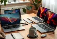 Best laptops 2026 lineup featuring premium, Windows, Apple, and gaming notebooks on a modern desk