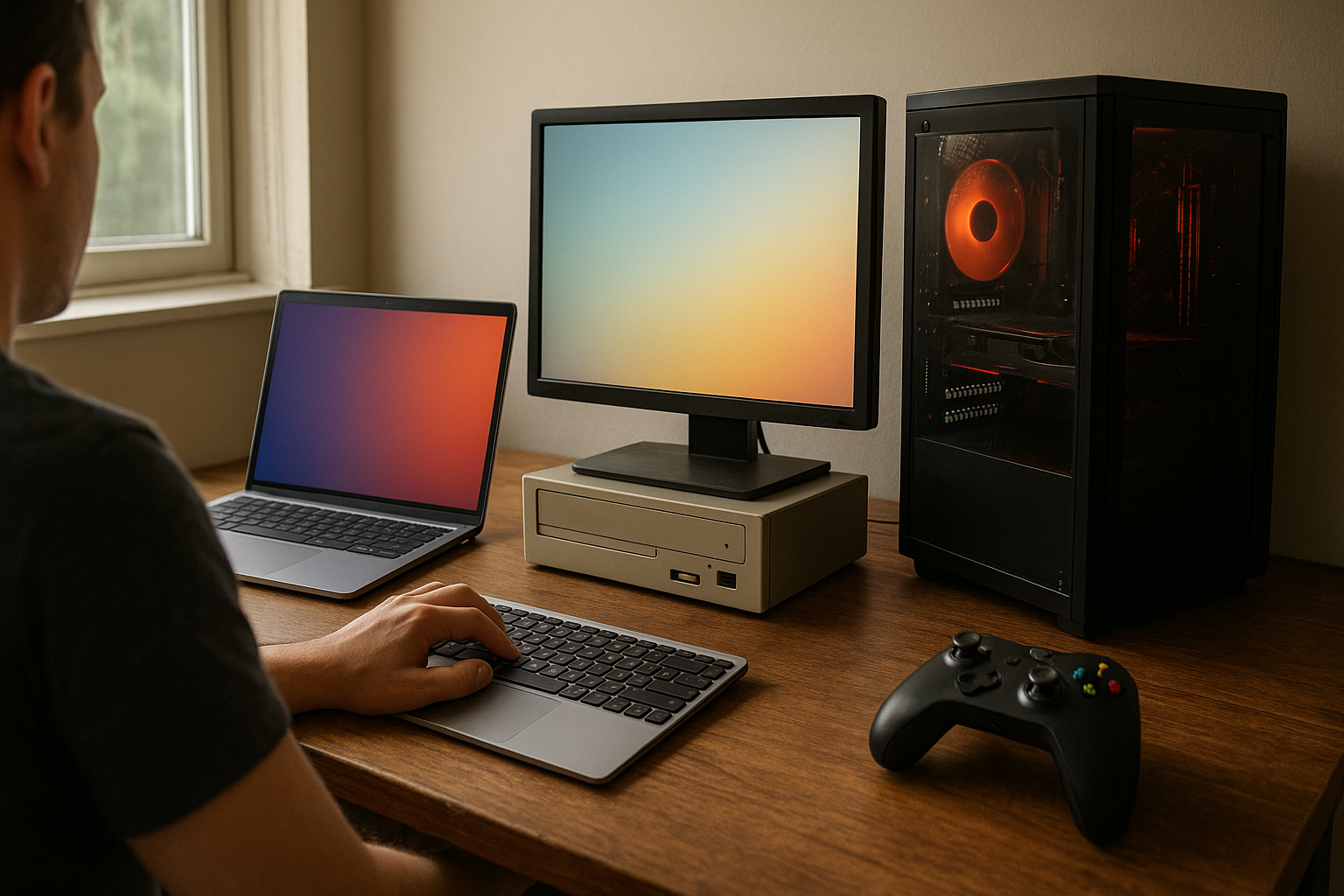 Best Linux desktop distributions shown on multiple monitors with distinct modern Linux desktop interfaces