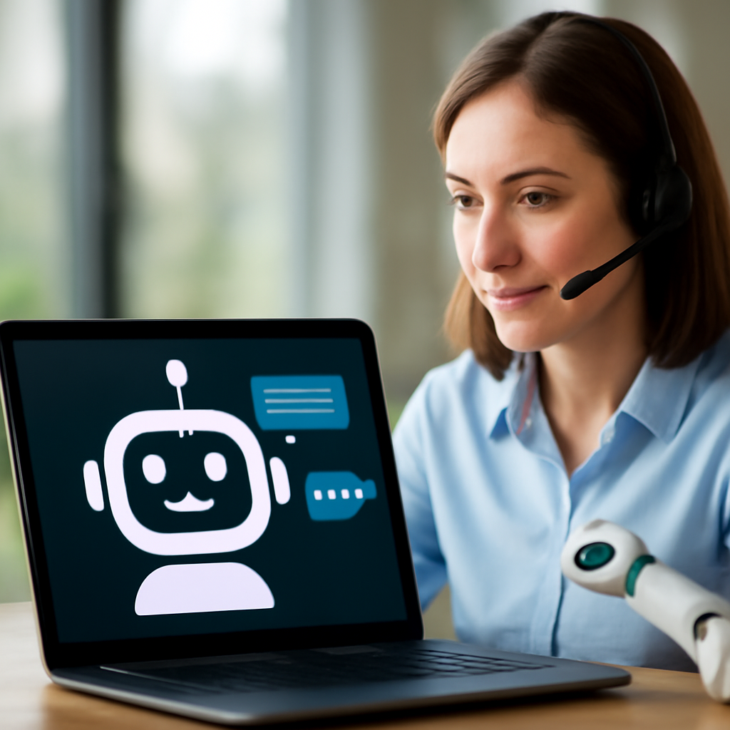 customer service automation concept illustration 3