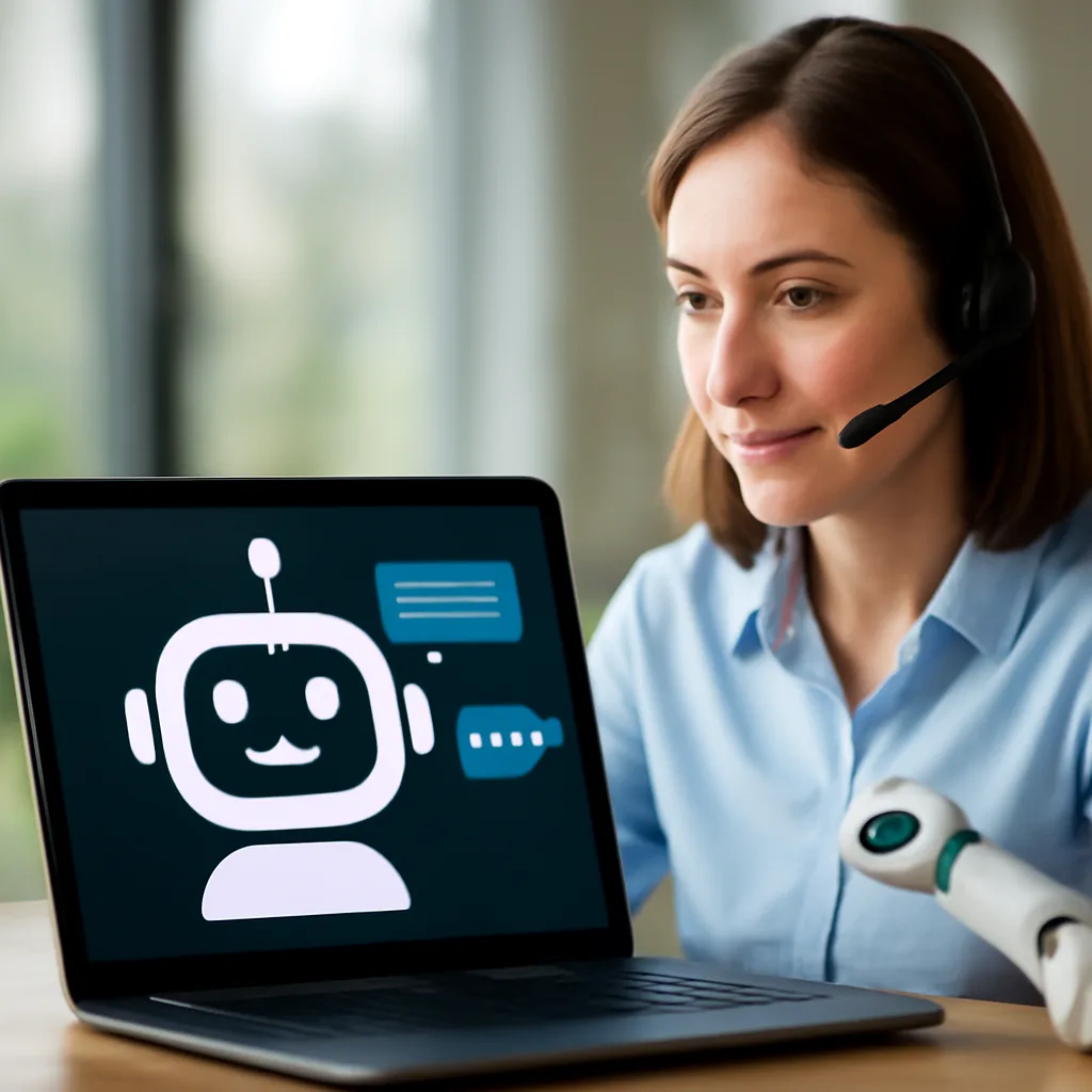 customer service automation concept illustration 3