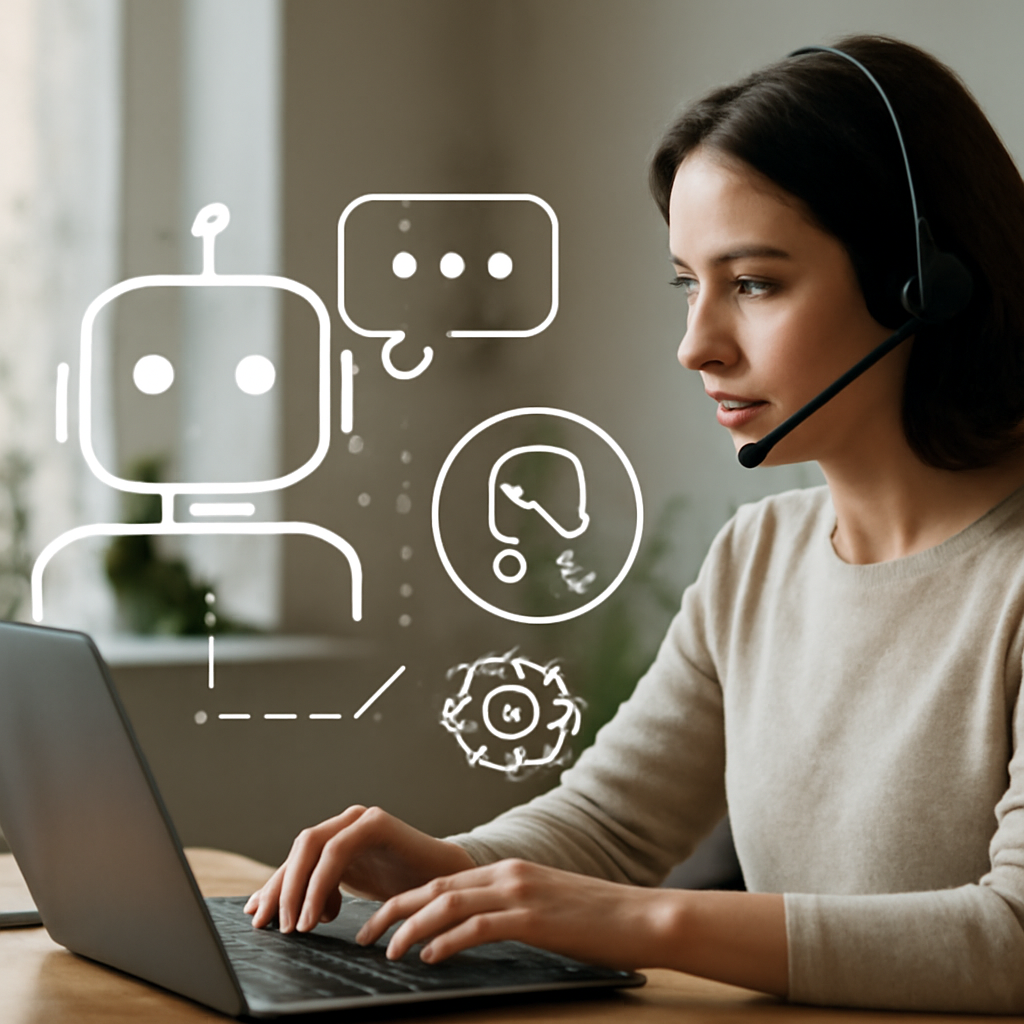 customer service automation concept illustration 3