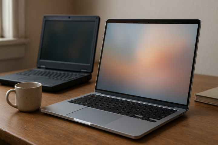 Conceptual Googlebook Aluminium OS laptop shown in a polished aluminum design