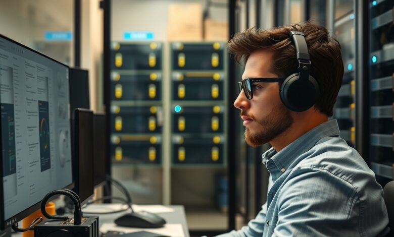 Local AI vs cloud AI shown as a developer laptop connected to a secure cloud server
