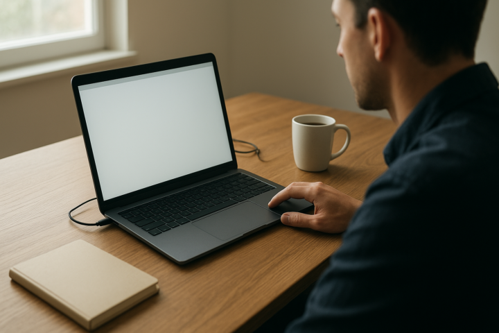 Microsoft AI slop initiative represented by a Windows 11 quality dashboard reviewing AI-generated content