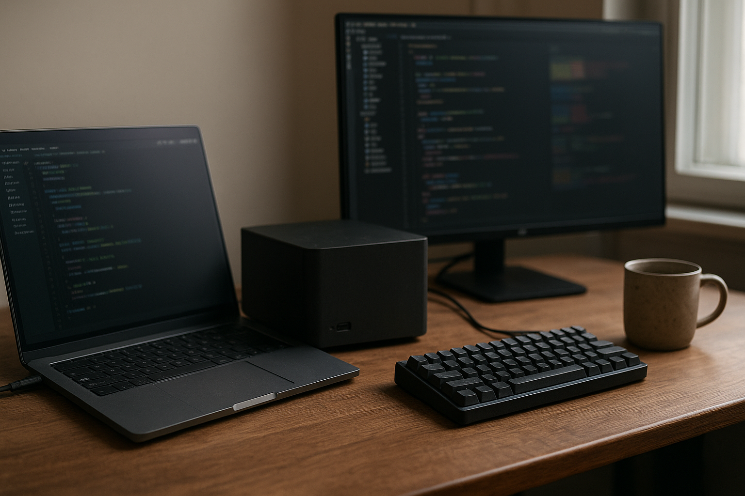 Conceptual Microsoft Linux tools workflow on a Windows developer desktop with RTX Spark hardware