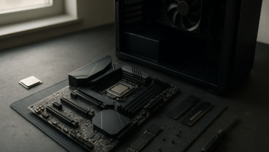 MSI MEG X870E GODLIKE motherboard displayed on a dark studio surface