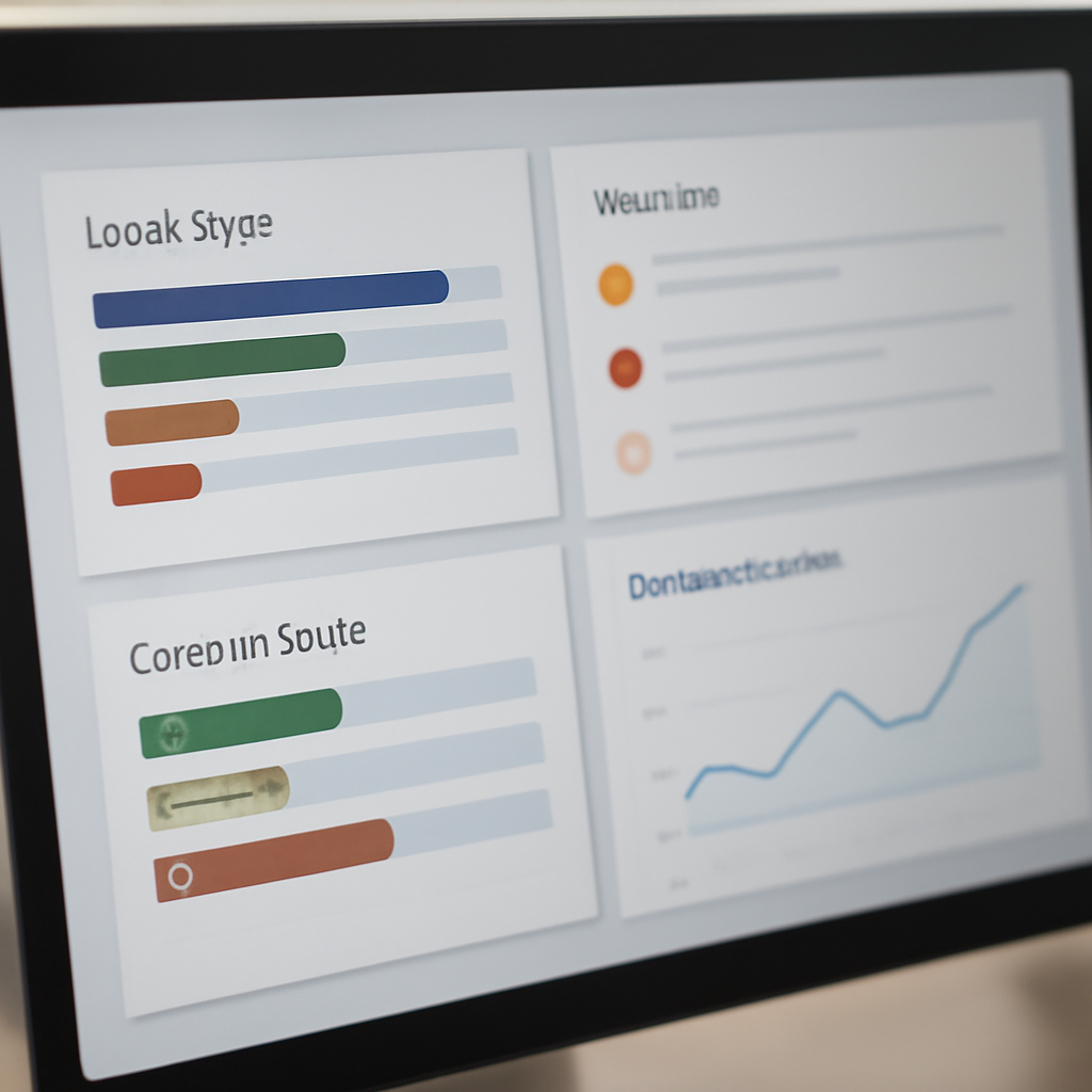 a close-up of a CRM dashboard showing lead stages, task alerts, consent status, and conversion trends