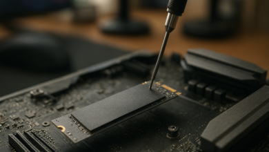 WD Black SN850X 4TB NVMe SSD displayed beside a modern gaming PC motherboard